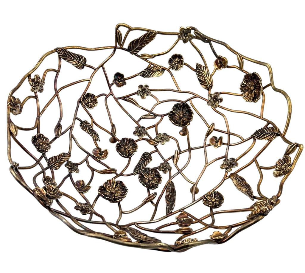Blossom Weave - Metal Fruit Basket