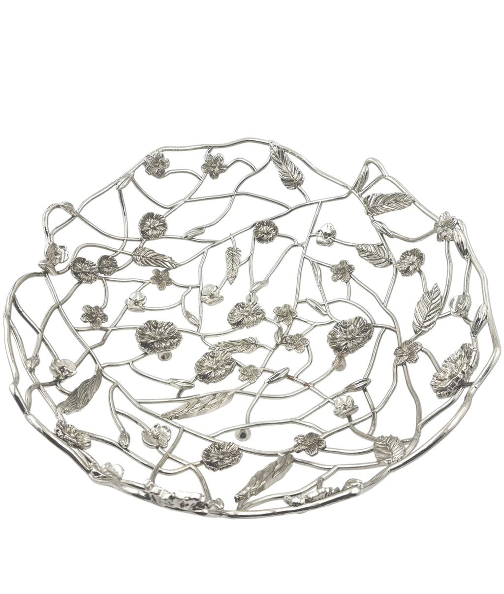Blossom Weave - Metal Fruit Basket