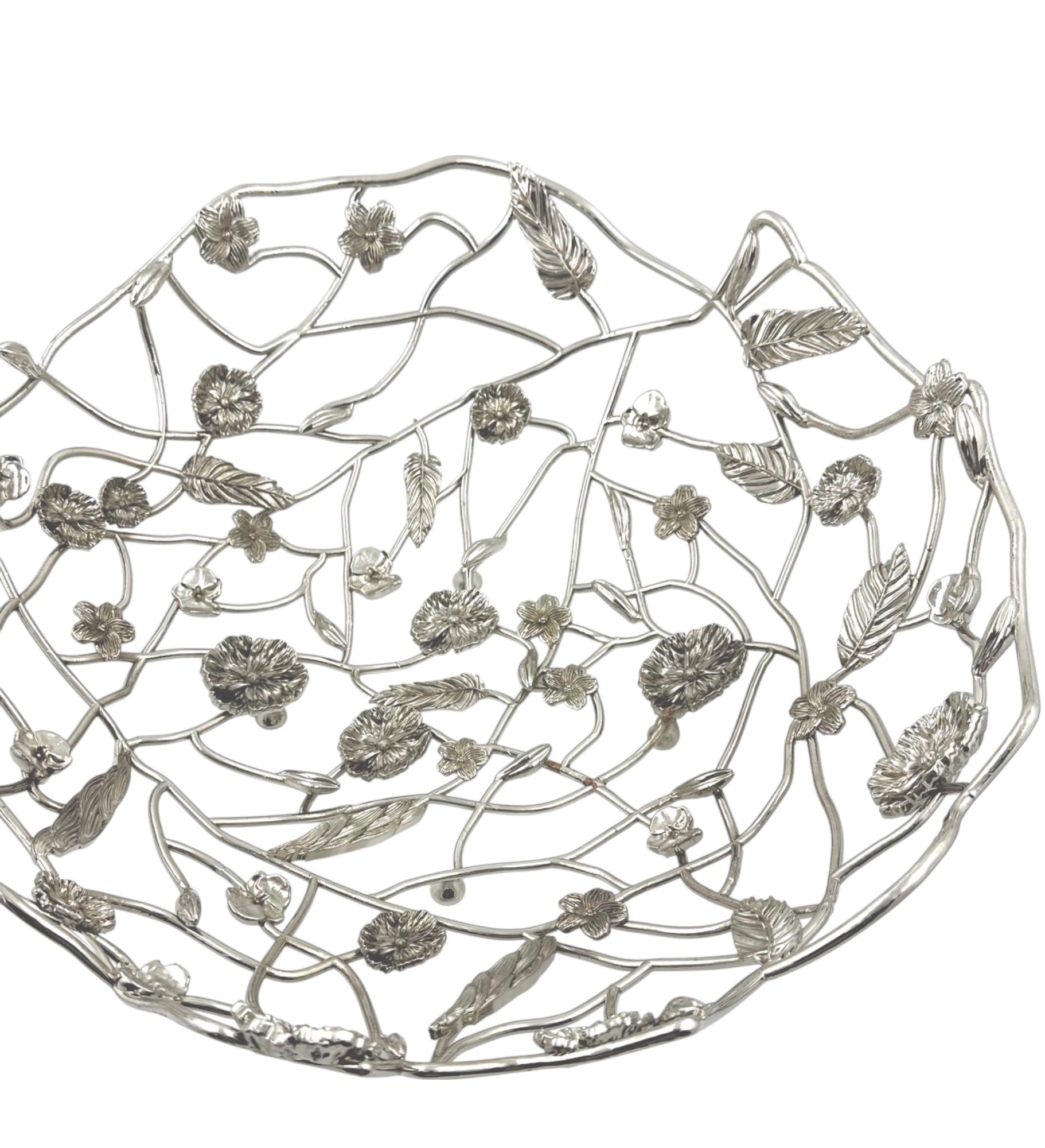 Blossom Weave - Metal Fruit Basket