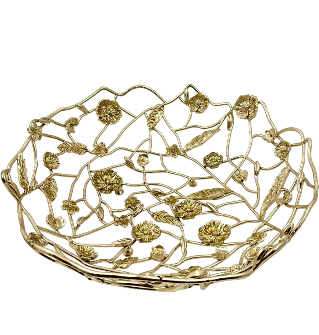 Blossom Weave - Metal Fruit Basket